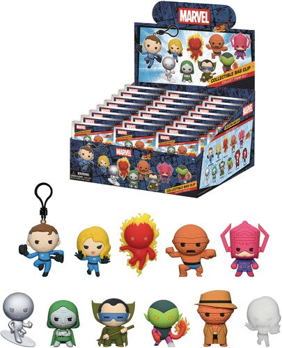 Fantastic Four Classic S16 - 24pc 3d Foam Bag Clip - Fantastic Four Classic S16 24pc 3d Foam Bag Clip B - Collectibles