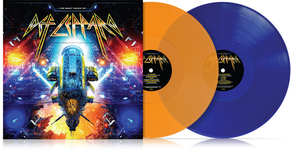 Many Faces Of Def Leppard [Orange & Blue] Vinyl Record