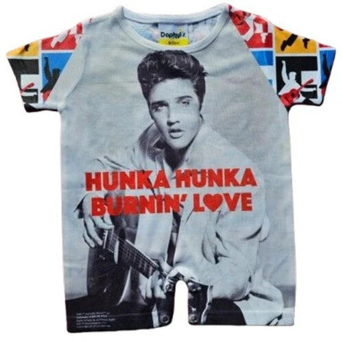 Daphyls Elvis Hunka Love Romper 6-12 Ephunr-612 - Daphyls Elvis Hunka Love Romper 6-12 Ephunr-612 - Apparel