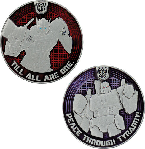 Transformers G1 Autobots V Decepticons Ltd Ed Coin - Transformers G1 Autobots V Decepticons Ltd Ed Coin - Collectibles