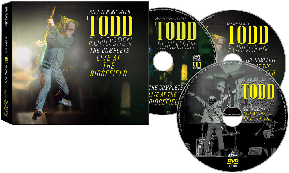 the album cover for Todd Rundgren - An Evening With Todd Rundgren: The Complete Live At The Ridgefield