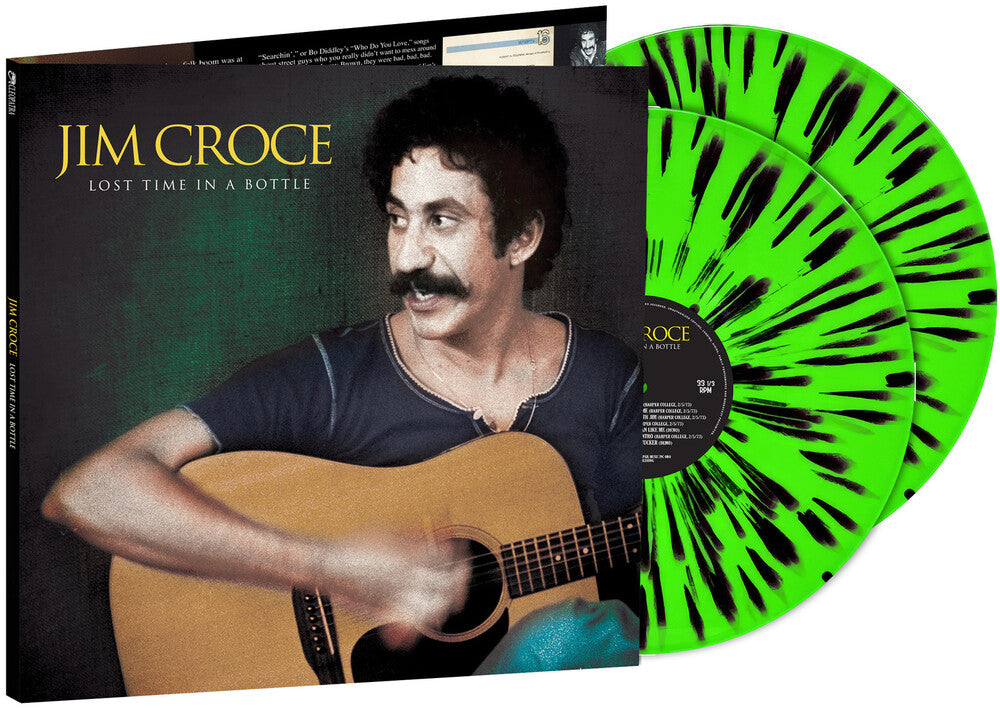 Jim Croce - Lost Time In A Bottle [Lime Green/Black Splatter] Vinyl Record