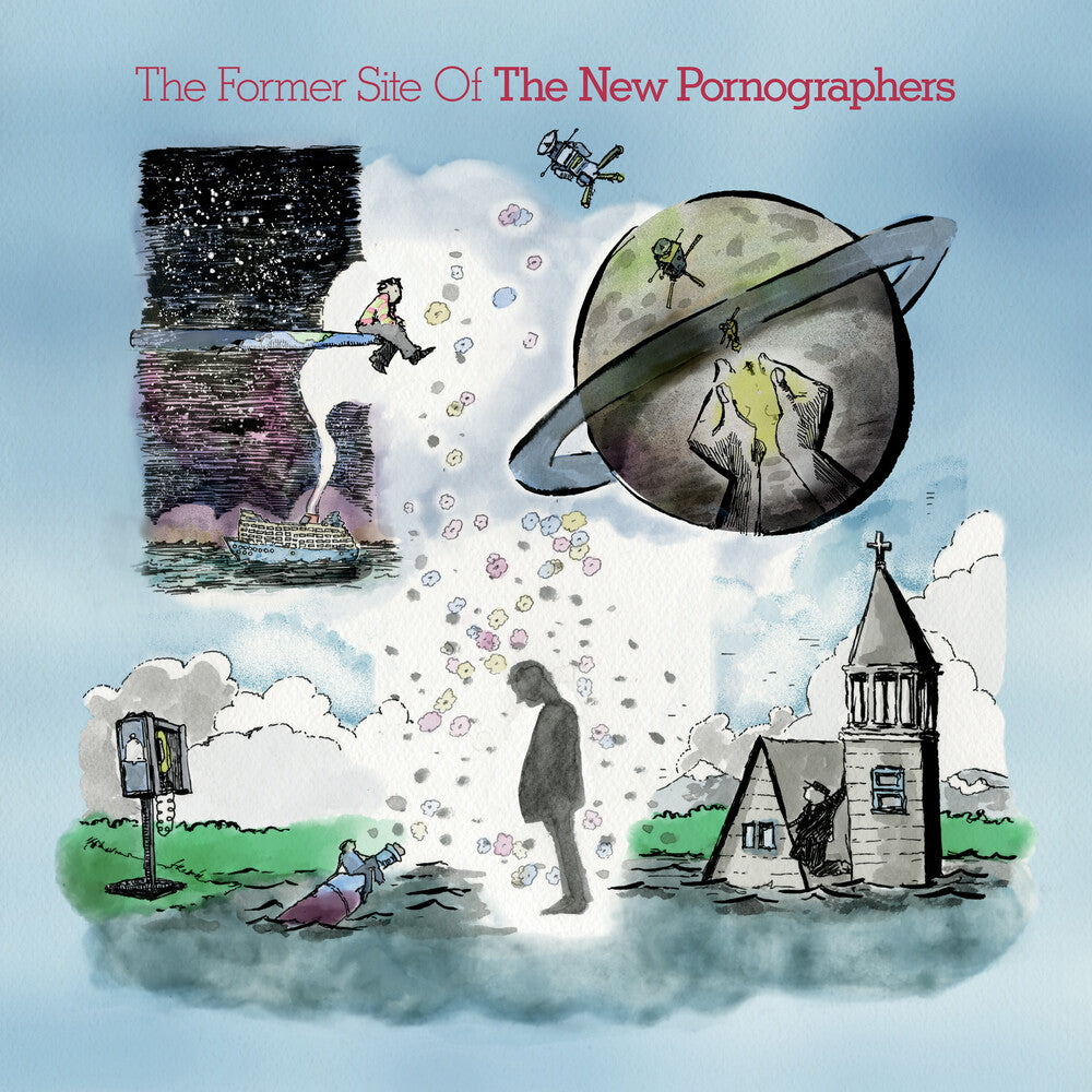 the album cover for New Pornographers - Former Site Of