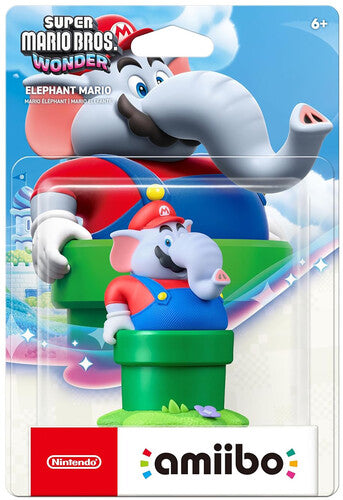 Amiibo: Super Mario Bros Wonder - Elephant Mario - Amiibo: Super Mario Bros Wonder - Elephant Mario - Game Accessories