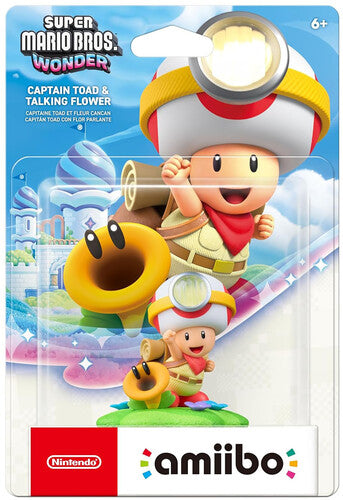 Amiibo: Super Mario Bros Wonder - Toad & Flower - Amiibo: Super Mario Bros Wonder - Toad & Flower - Game Accessories