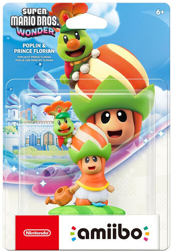 Amiibo: Super Mario Bros Wonder - Poplin & Florian - Amiibo: Super Mario Bros Wonder - Poplin & Florian - Game Accessories