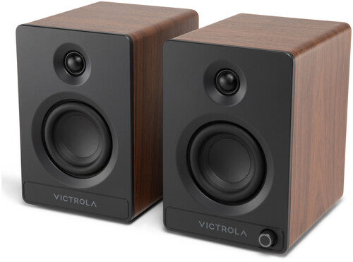 Victrola Tempo Bluetooth Bookshelf Speakers Walnut (VPS400WLN)