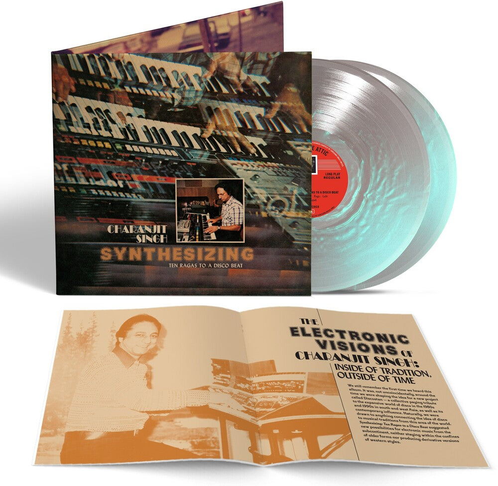 the album cover for Charanjit Singh - Synthesizing: Ten Ragas To A Disco Beat [Colored Vinyl]