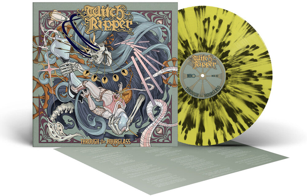 the album cover for Witch Ripper - Through The Hourglass - Yellow/Black (Blk) [Colored Vinyl]