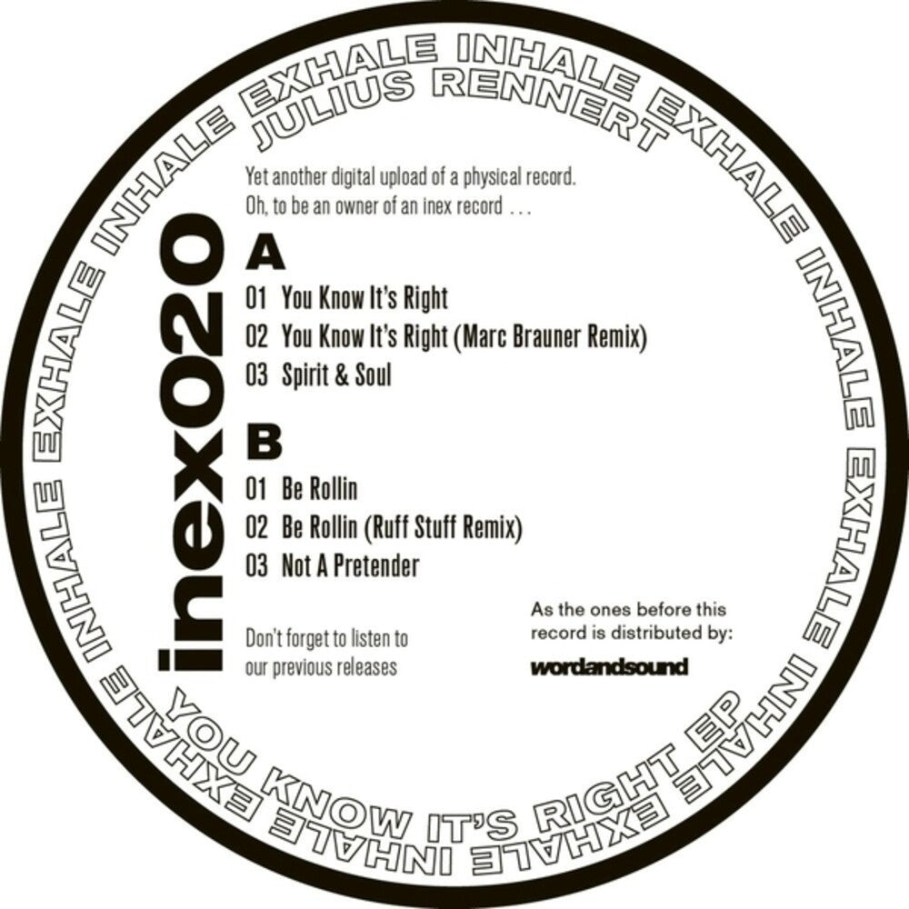You Know It's Right (Ep) [12" Vinyl] Vinyl Record