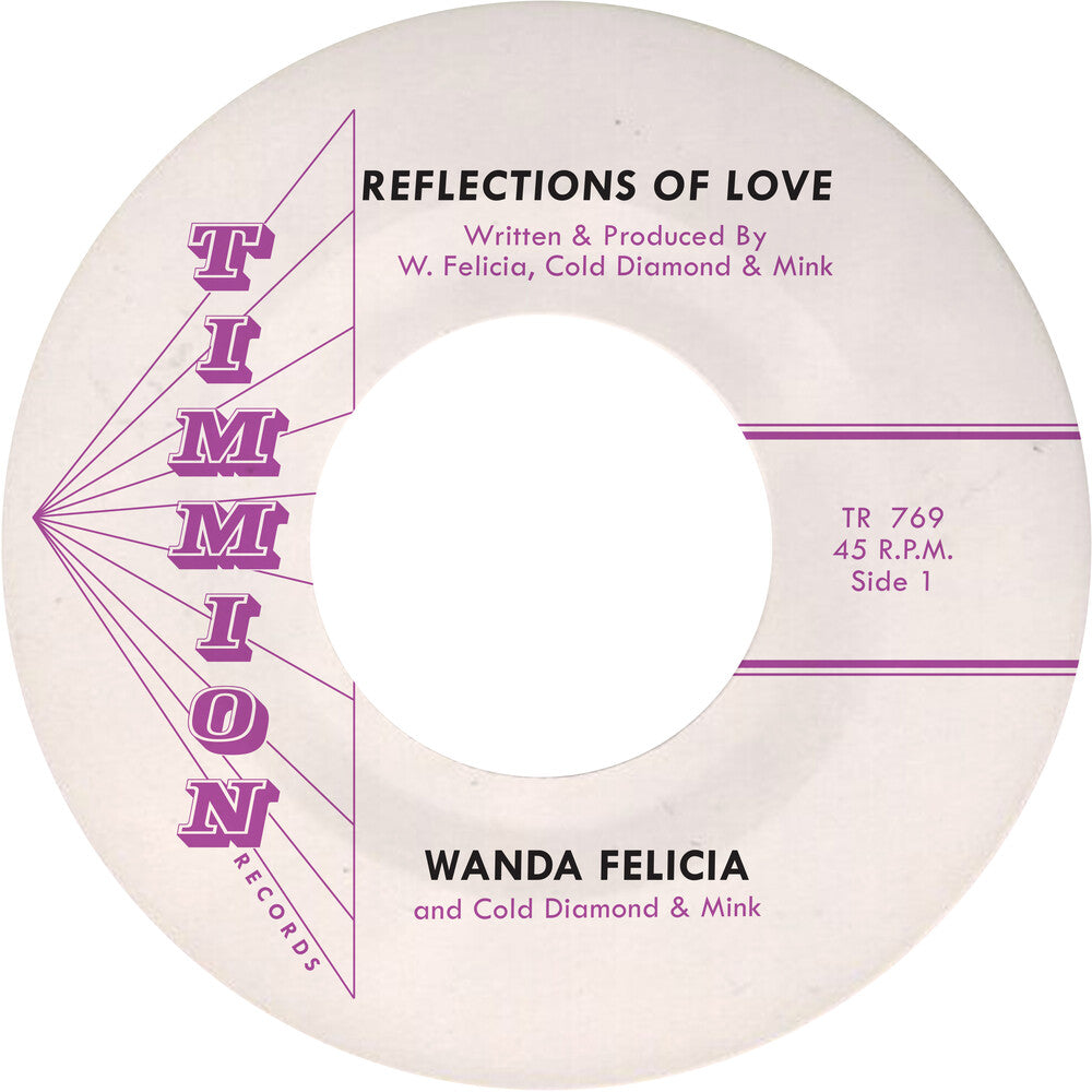 the album cover for Wanda Felicia / Cold Diamond & Mink - Reflections Of Love - Pink [Colored Vinyl] (Pnk)
