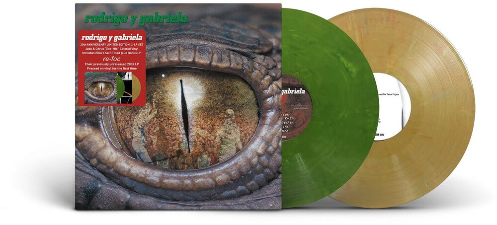 Rodrigo Y Gabriela with bonus disc Re-Foc (20th Anniversary Edition) [Jade & Citrus Colored Vinyl] Vinyl Record