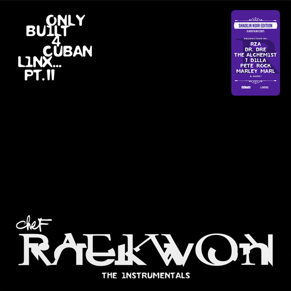 Only Built 4 Cuban Linx... Pt. II - THE INSTRUMENTALS, Shaolin Noir Edition [LP] Vinyl Record