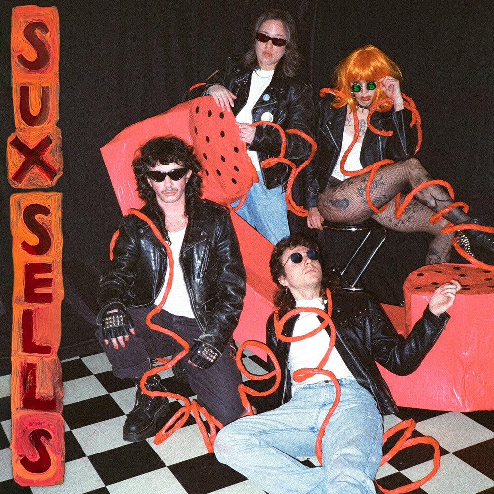 the album cover for Sux - Sux Sells [Colored Vinyl] (Red) [With Booklet]