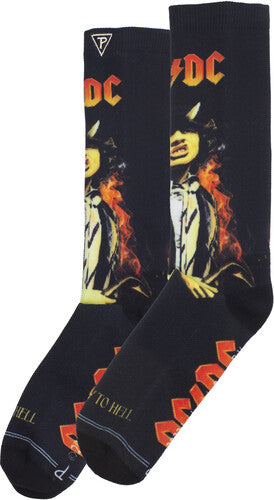 Perri's Ac/dc Highway Crew Socks - Perri's Ac/dc Highway Crew Socks - Apparel