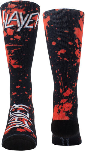 Perri's Slayer Blood On Black Crew Socks - Perri's Slayer Blood On Black Crew Socks - Apparel