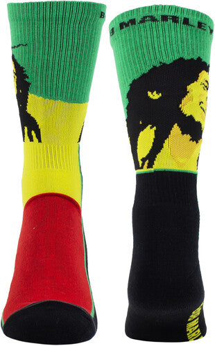 Perri's Bob Marley Rasta Crew Socks - Perri's Bob Marley Rasta Crew Socks - Apparel