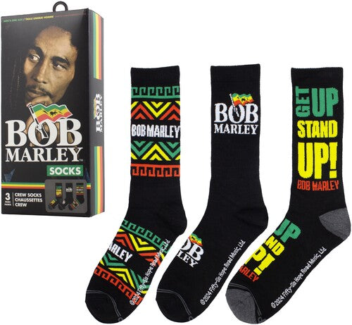 Perri's Bob Marley Crew Socks 3 Pack Gift Box - Perri's Bob Marley Crew Socks 3 Pack Gift Box - Apparel