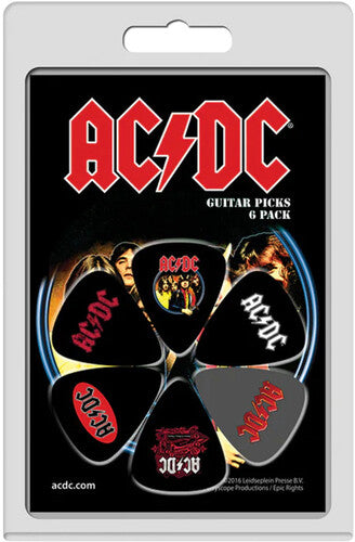 Perri's Ac/dc Logo Guitar Picks (6 Pack) - Perri's Ac/dc Logo Guitar Picks (6 Pack) - Musical Instrument