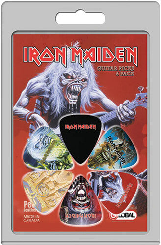 Perri's Iron Maiden Eddie Biker Guitar Picks 6 Pck - Perri's Iron Maiden Eddie Biker Guitar Picks 6 Pck - Musical Instrument