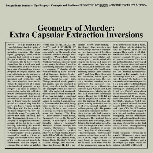 Earth X Black Noi$e - Geometry Of Murder: Extra Capsular Extraction - Vinyl Record