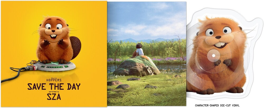 the album cover for SZA - Save The Day (From "Hoppers") [Die-Cut Single]