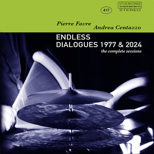 the album cover for Centazzo, Andrea / Pierre Favre - Endless Dialogues 1977 & 2024