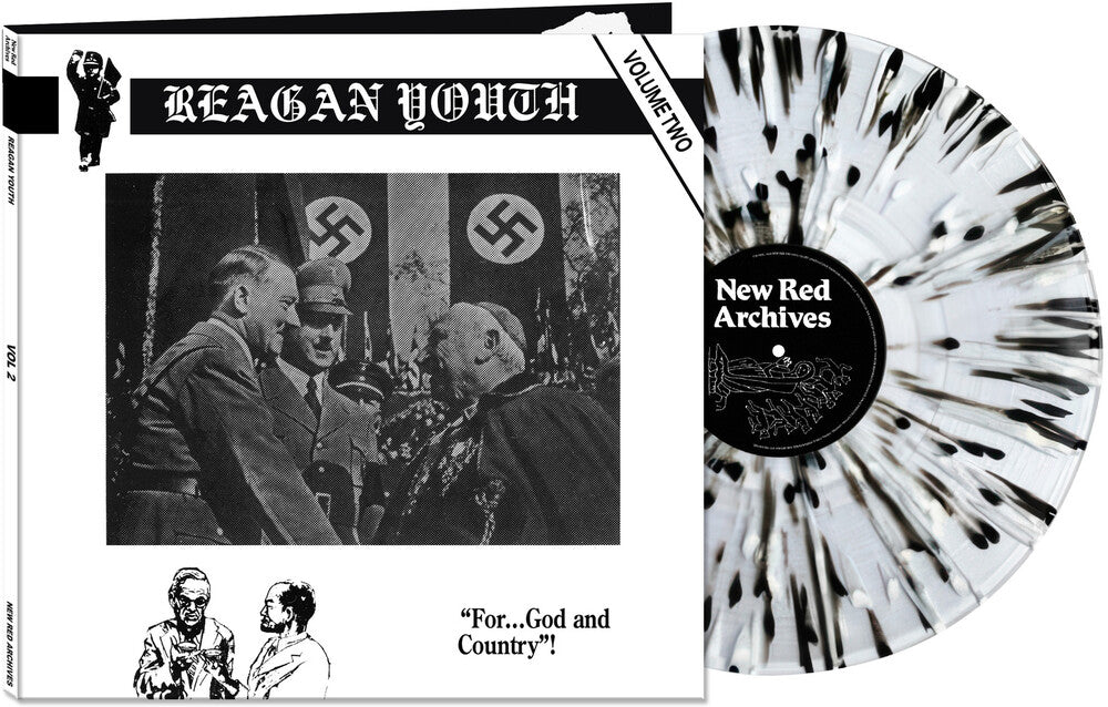 the album cover for Reagan Youth - Volume Two [Black / White Splatter]