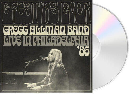 Allman,gregg Band - Great As Ever: Live In Philadelphia (1-11-86) - Music CD