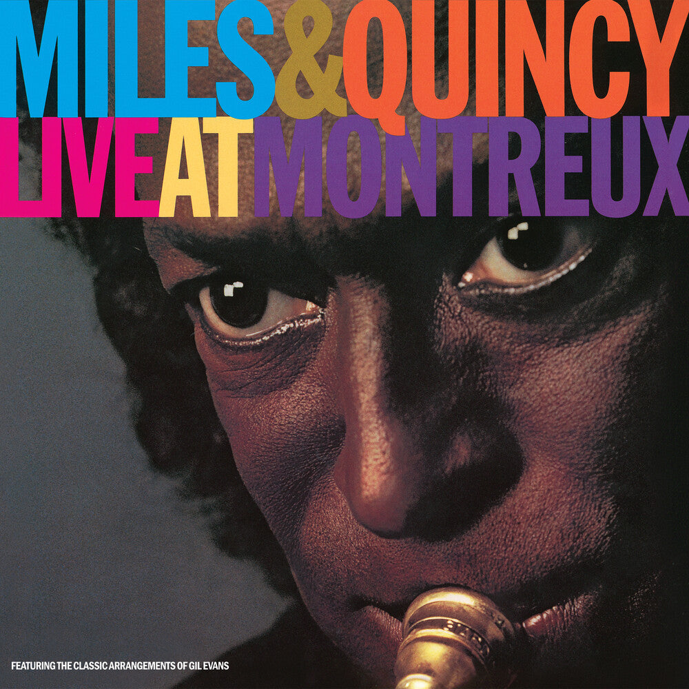 the album cover for Miles Davis  / Jones,Quincy - Live At Montreux (Rhino Reserve)