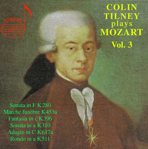 the album cover for Colin Tilney - Colin Tilney Plays Mozart 3