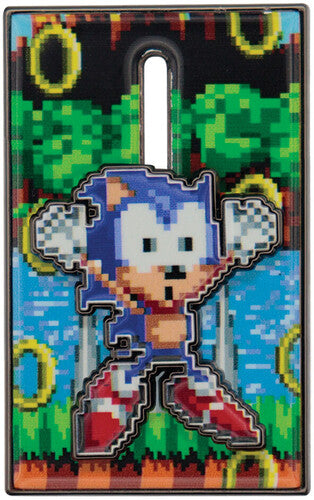 Sonic Moving Pin Badge - Sonic Moving Pin Badge - Collectibles