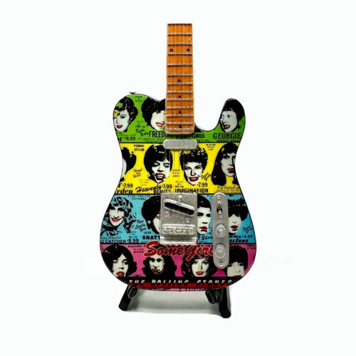 Mini Axe Rolling Stones Some Girls Mini Guitar - Mini Axe Rolling Stones Some Girls Mini Guitar - Collectibles