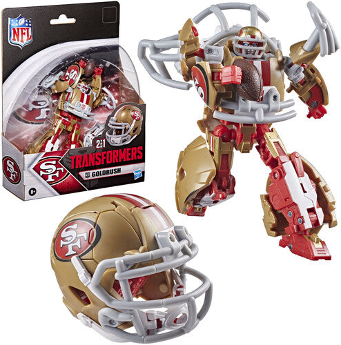 Tra Collab Nfl Sf Goldrush - Transformers X Nfl San Francisco 49ers Helmet - Collectibles