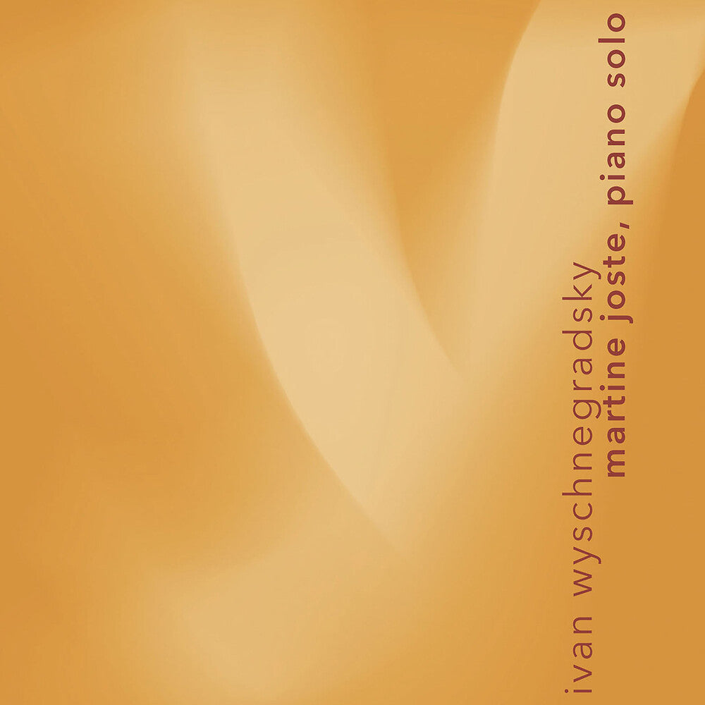 Ivan Wyschnegradsky: Works For Solo Piano Music CD