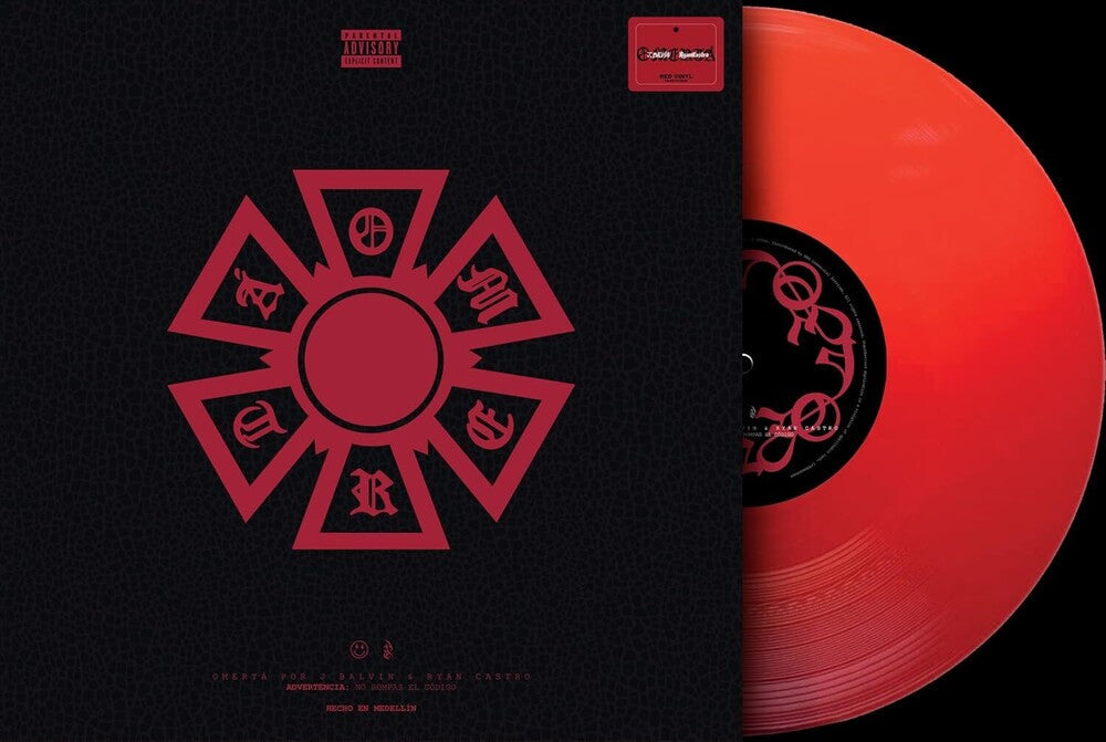J Balvin & Ryan Castro - OMERTA [Red] Vinyl Record