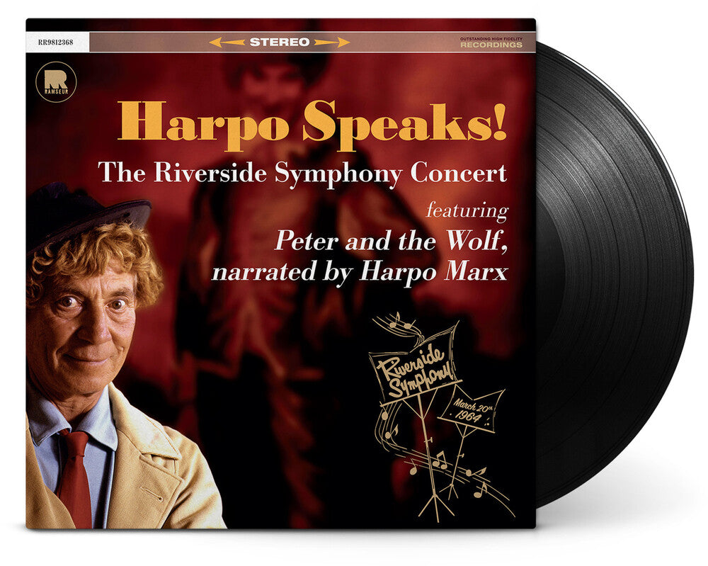 Harpo Marx - Harpo Speaks! - The Riverside Symphony Concert featuring Peter and the Wolf [LP] Vinyl Record