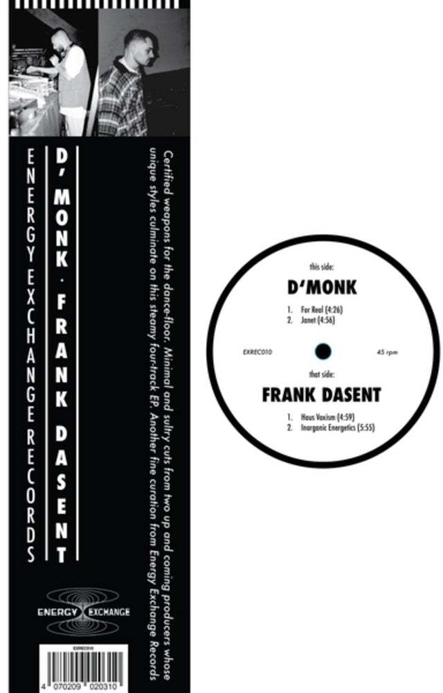 D'monk X Frank Dasent (Ep) [12" Vinyl] Vinyl Record