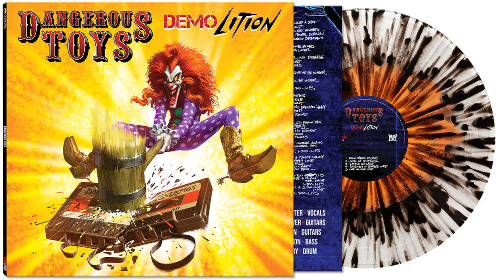 Dangerous Toys - Demolition [Black Clear Orange Haze Splatter] Vinyl Record