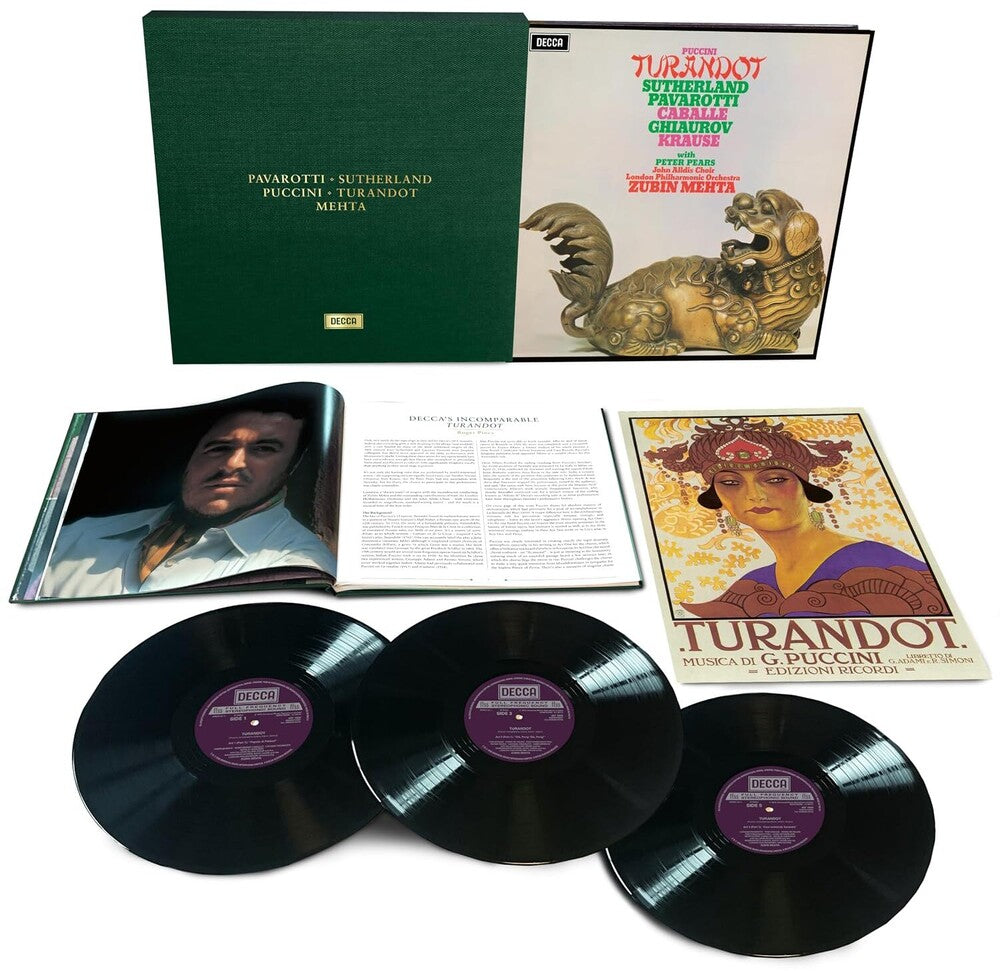 Sutherland / Caballe / Pavarotti - Puccini: Turnadot [LP] Vinyl Record