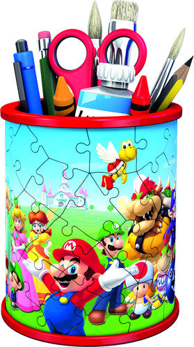 Ravensburger - Super Mario Pencil Holder 54 Piece 3d Puzzle - Games