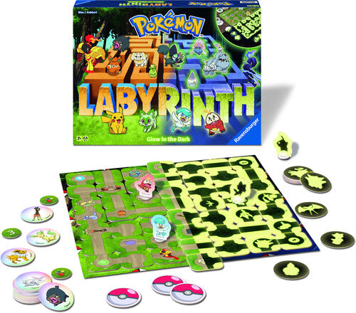 Ravensburger - Pokemon Glow In The Dark Labyrinth Board Game - Games
