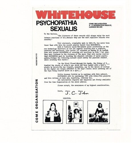 Whitehouse - Psychopathia Sexualis (legacy Edition) - Music CD