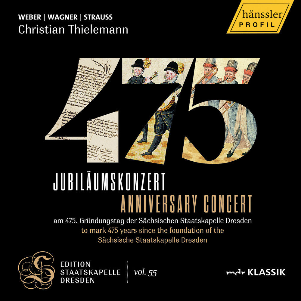 Pre-Order: 475 Staatskapelle Dresden - Aniv Concert - Live Music CD