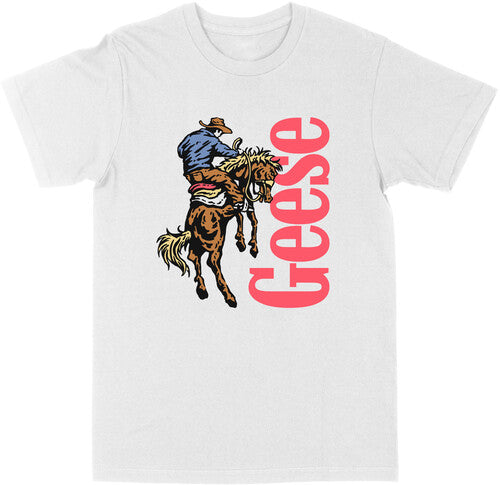 Geese 3d Cowboy T-shirt Large (white) - Geese 3d Cowboy T-shirt Large (white) - Apparel