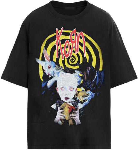 Korn Syotos Album Cover T-shirt Large (black) - Korn Syotos Album Cover T-shirt Large (black) - Apparel