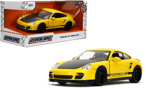 Jada Hyperspec 1/24 07 Porsche 911 Turbo 997 Yello - Jada Hyperspec 1/24 07 Porsche 911 Turbo 997 Yello - Collectibles