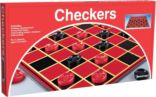 Pressman Games - Pressman Classic Games Checkers Folding Board - Games