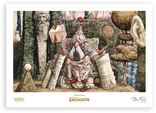 Labyrinth Wiseman Print - Labyrinth Wiseman Print - Collectibles