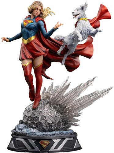 Supergirl & Krypto Art Scale 1/10 Statue - Supergirl & Krypto Art Scale 1/10 Statue - Collectibles
